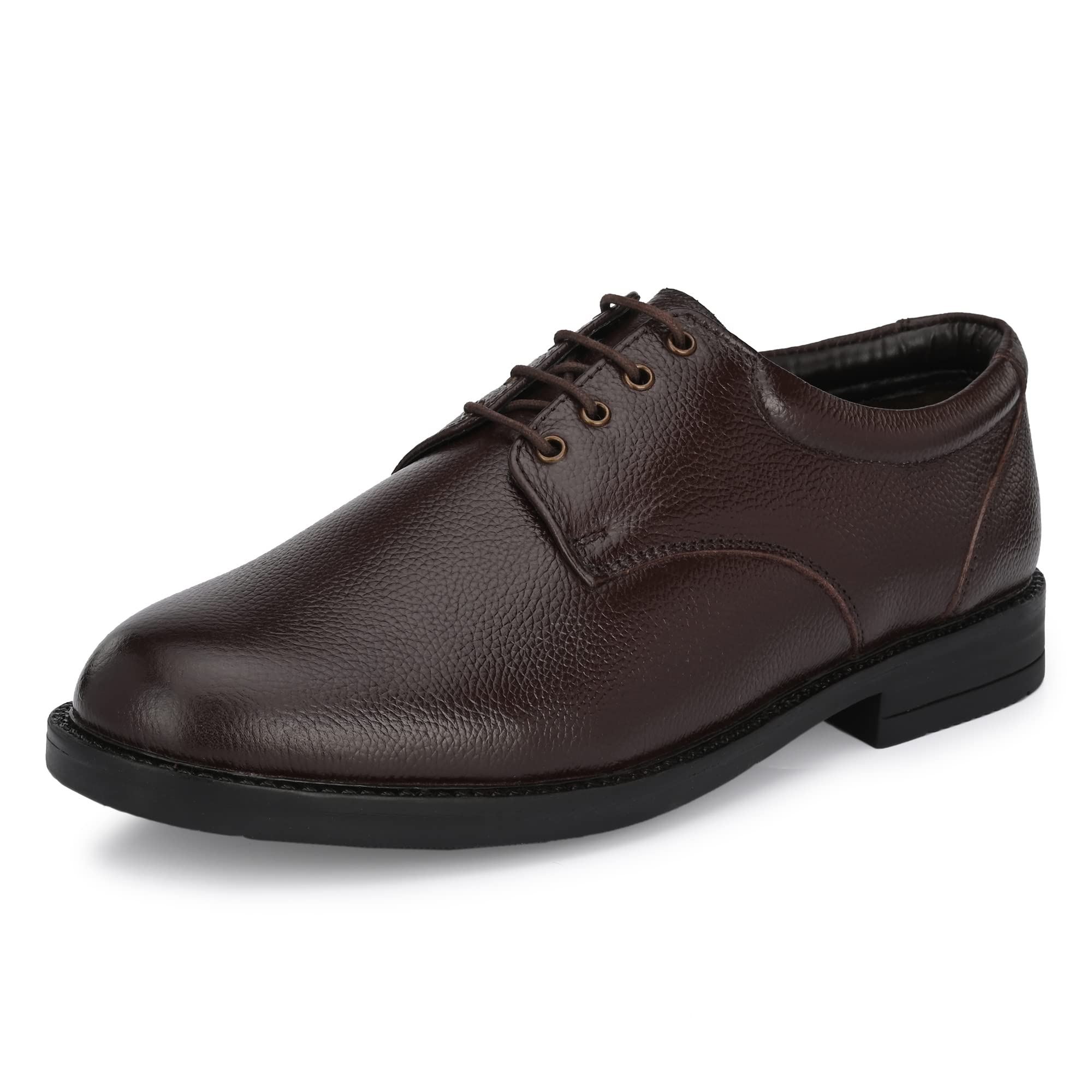 Auserio Mens Full Grain Leather Derby Lace Up Formal Shoes | Anti Skid Sole & Waxed Laces | Memory Foam Padded Insole | Shoes for Office & Parties | Brown 7 UK (SSE 238) (B09RJNHDGQ) Amazon Price History, Amazon Price Tracker
