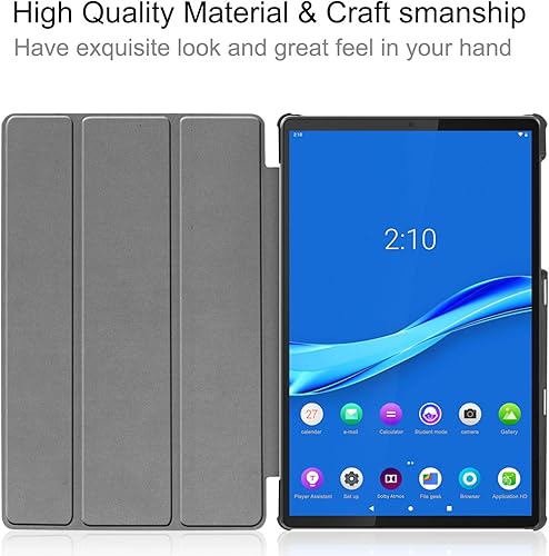 Vista 4 de Funda para Lenovo Tab M10 FHD Plus, ligera, con triple soporte, con función de encendido y apagado automático para Lenovo Tab M10 FHD Plus