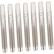 7PCS Metal Harp String Pins for Lyre and Zither Musical Instruments Tuning Pegs with Fine Thread for Precise String Tension Replacement Fixing Kit