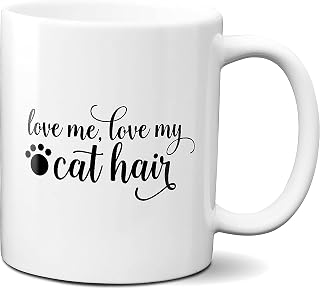 White Color Cat Lover Coffee Mug 11 oz Pet Cat Lover Gift Ceramic Cup Tea Personalise