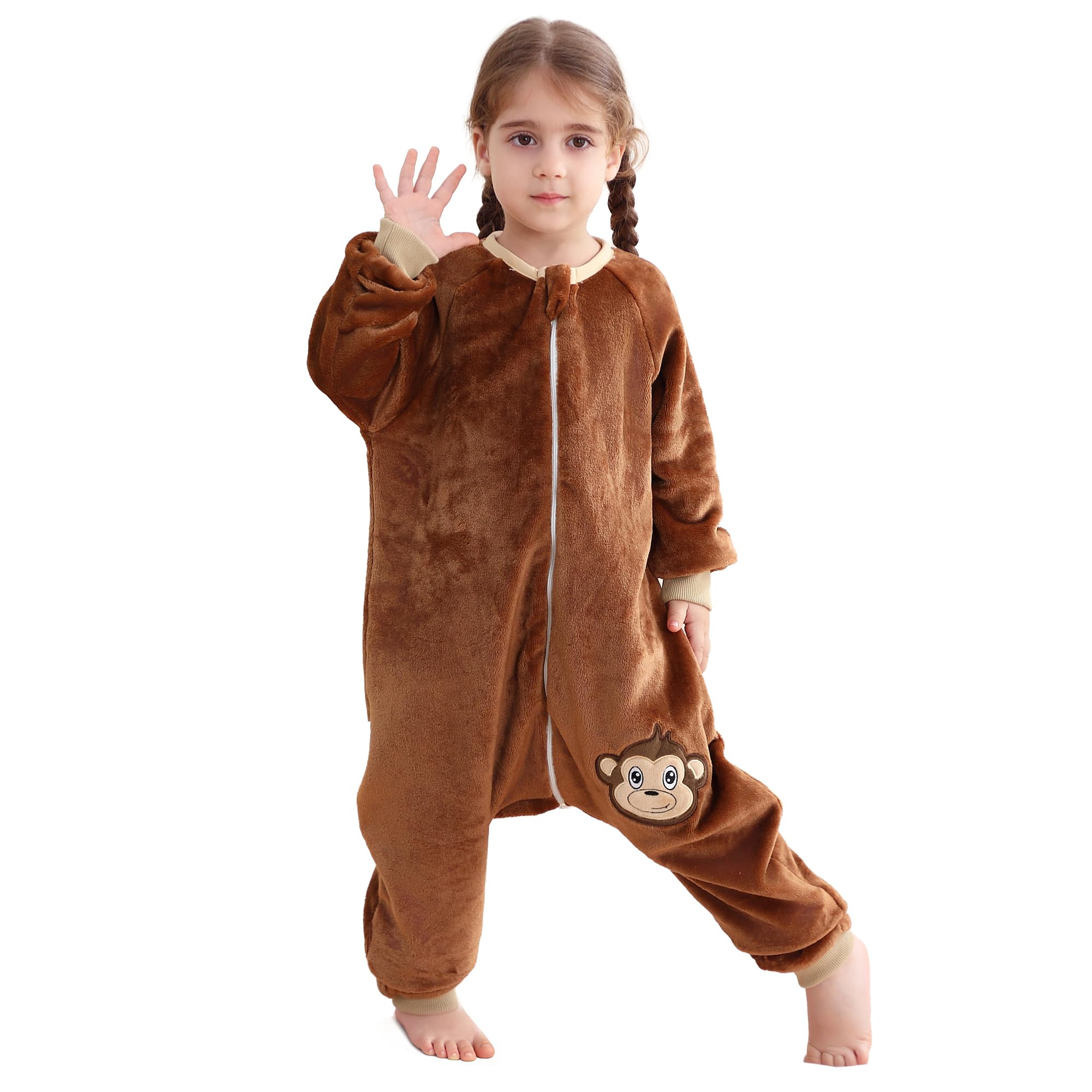 MICHLEY Baby Sleeping Bag Sack Flannel Wearable Blankets Pajamas 1-6Years