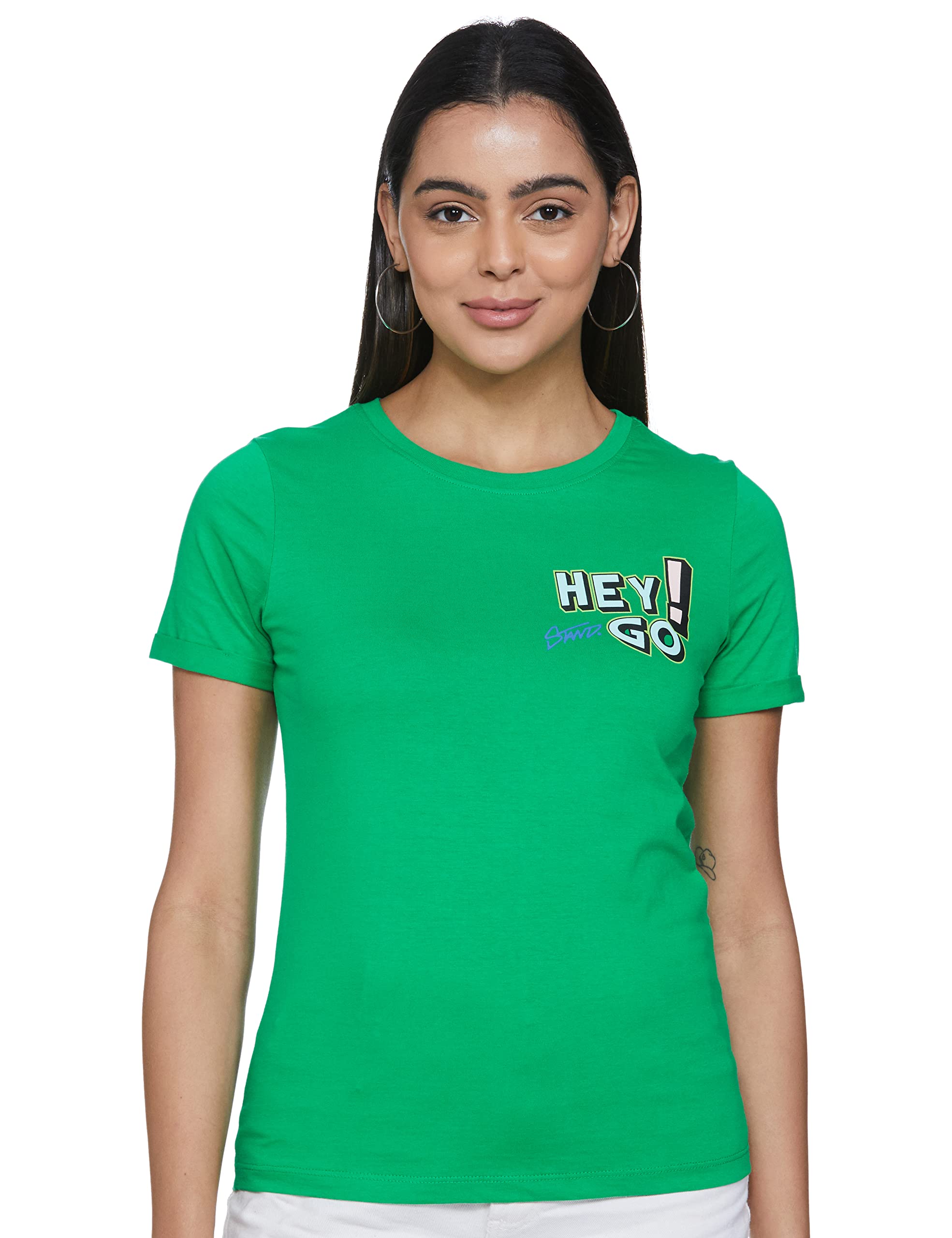max Women's Cotton Typographic Print Round Neck Regular Fit T-Shirt-picture-11