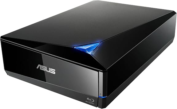 ASUS Powerful Blu-ray Drive with 16x Writing Speed and USB 3.0 for Both Mac/PC Optical Drive BW-16D1X-U/BLK/G/AS/P2G,