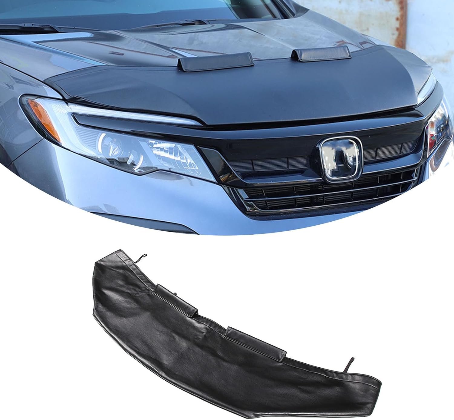Front Hood Engine Heat Insulation Cover Guard Protector Premium Sand Stone Fender Cover Compatible with Honda Pilot 2015 2016 2017 2018 2019 2020 2021 2022 Car Exterior Accessories