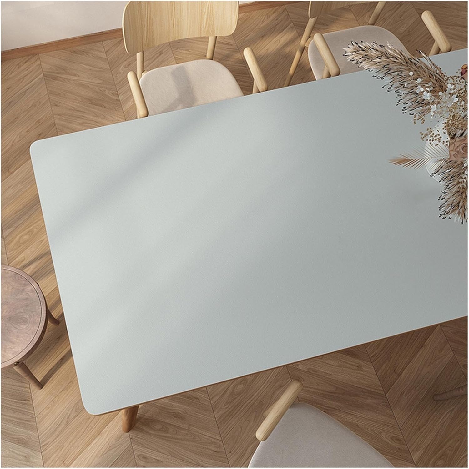 Nappe en cuir PU de haute qualité, tapis de protection rectangulaire durable gris