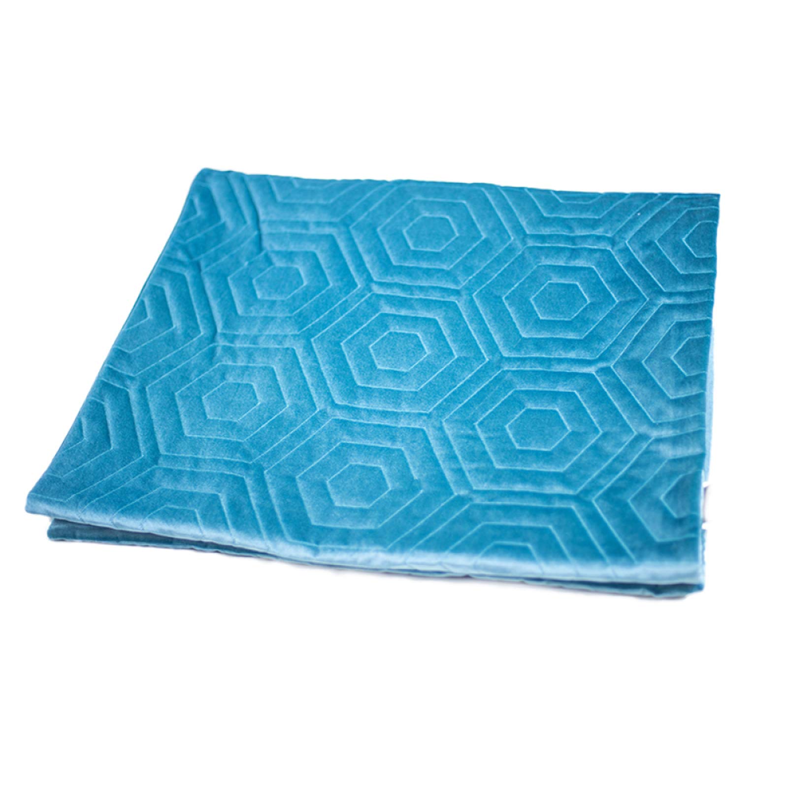 Couverture queue de lit broderie florale FACAI chambre 136x160cm