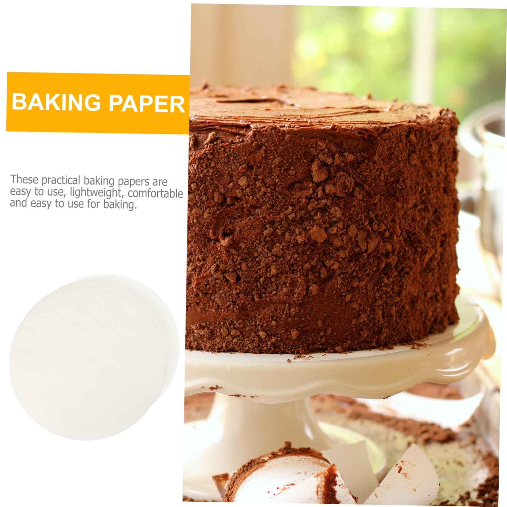 Papel para Hornear Antiadherente para Cocina y Repostería, 500 Hojas de Papel Aceite, Ecológico y Cómodo