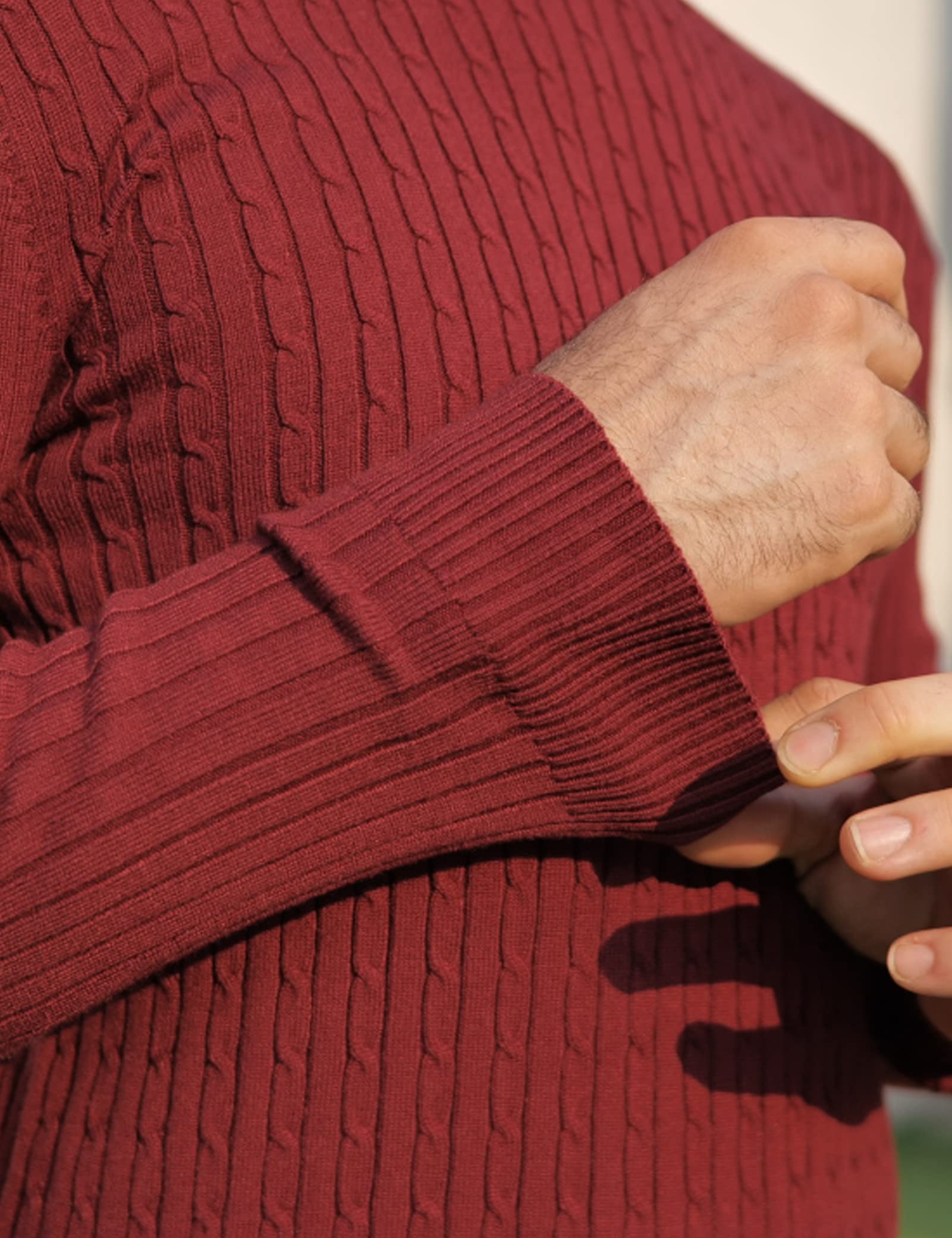 AIDEAONE Maglione Dolcevita da Uomo Maglione Casual a Costine Slim Fit a Maglia Collo Alto Pullover Dolcevita