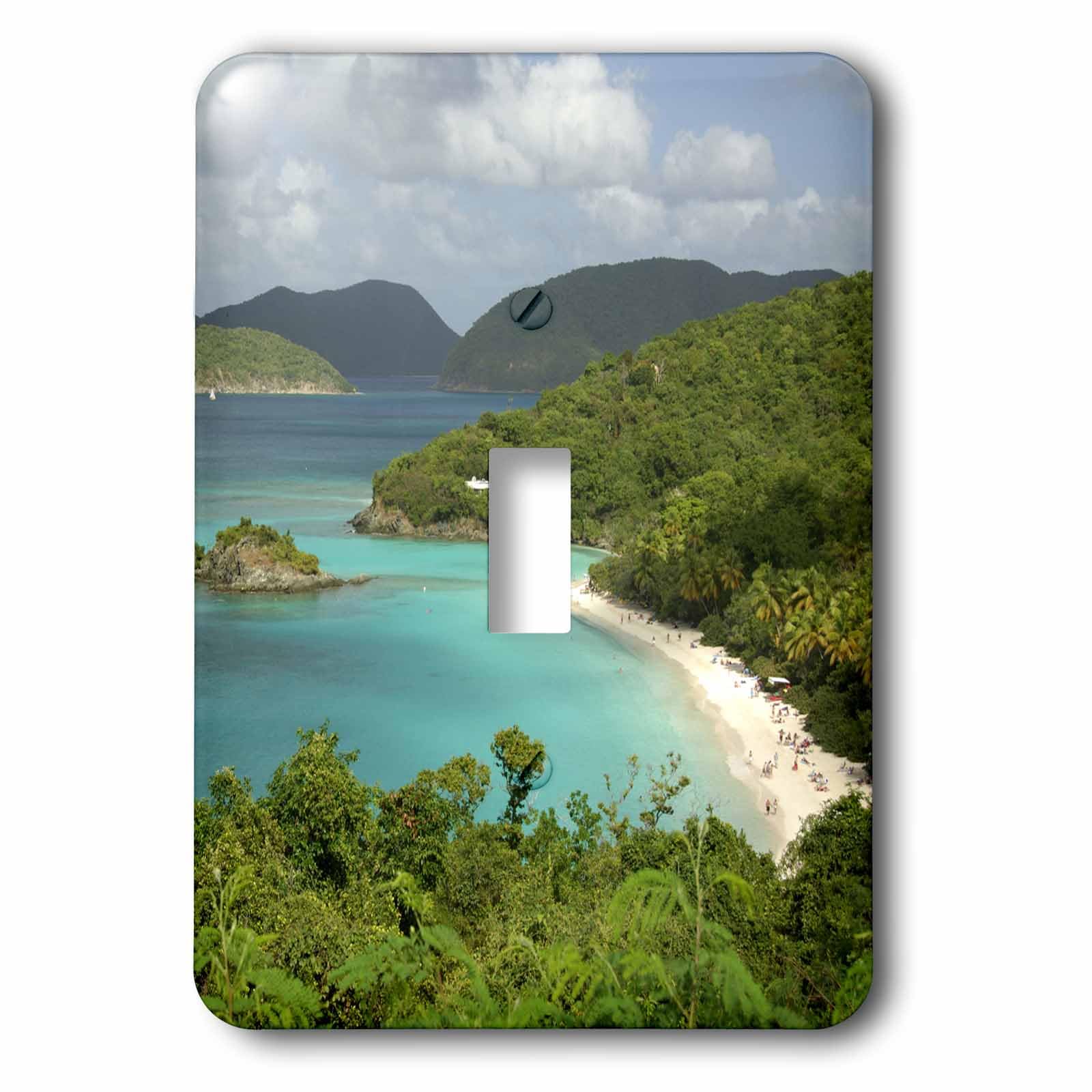 Interrupteur à bascule simple imprimé haute définition Trunk Bay finition lisse durable