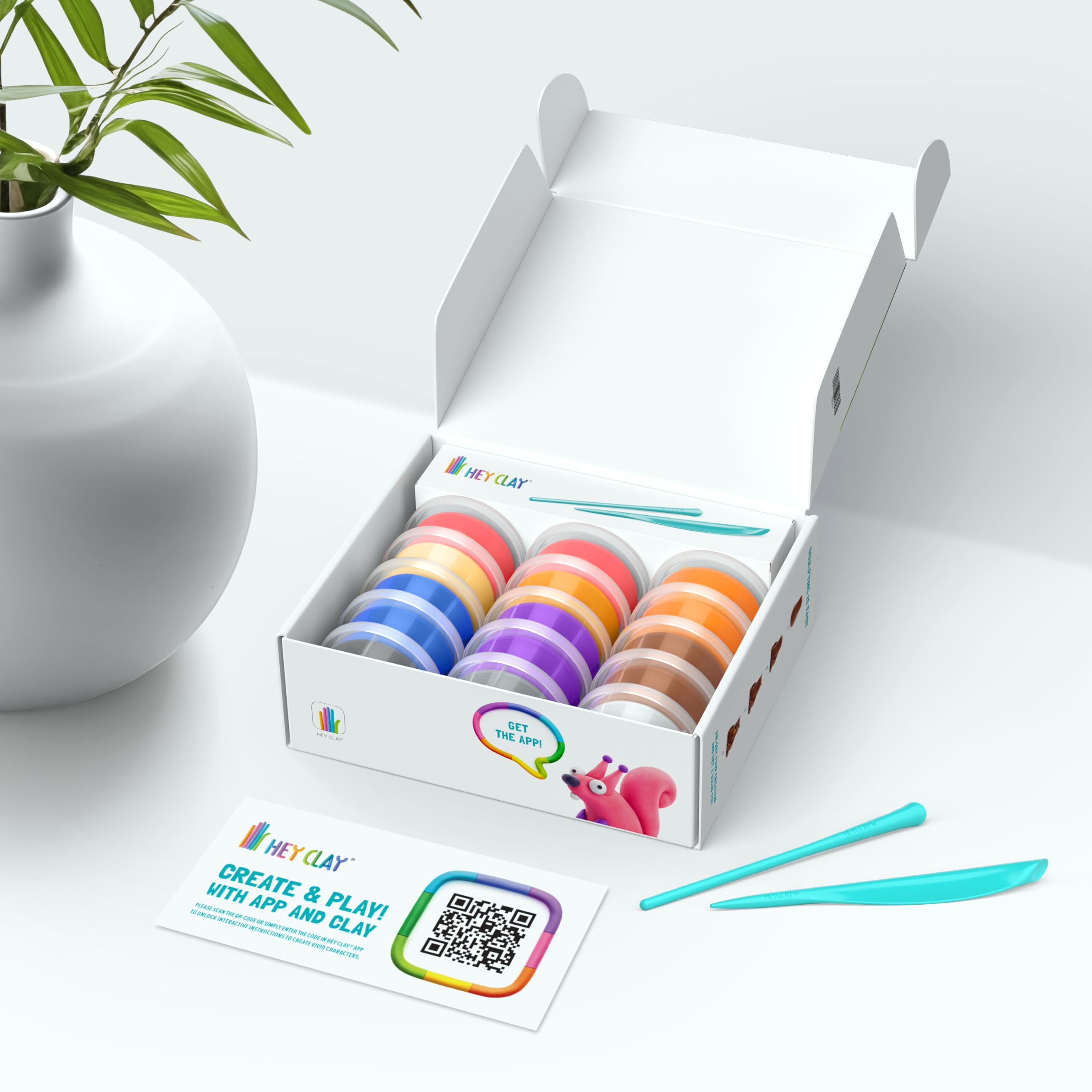 Image secondaire de Coffret Hey Clay - Pâte à Modeler Colorée pour Enfants avec Outils et Application