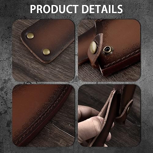 Miniatura 3 de DONGKER Funda para cuchillo, soporte vertical recto de cuero de 8 pulgadas para cuchillo de chef de cocina de 8 pulgadas