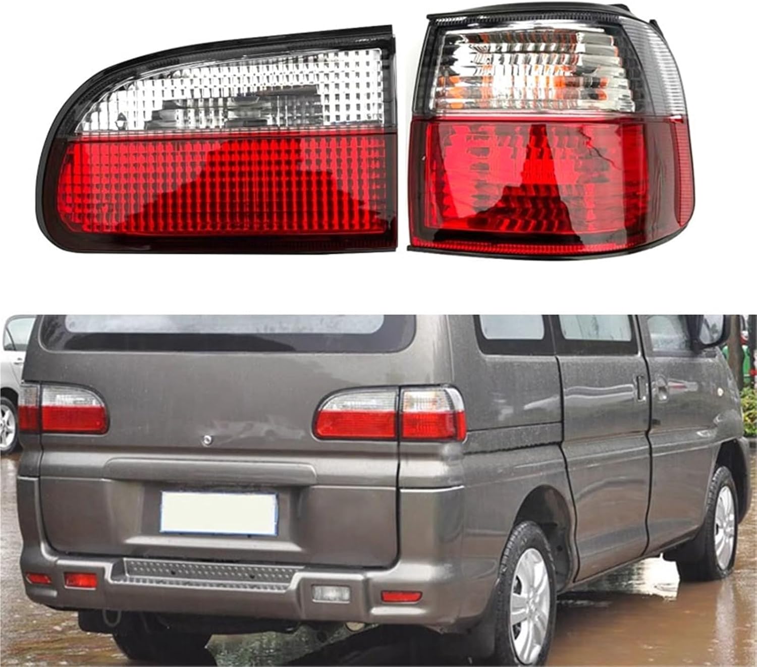 1 PC Tail Light Lamps Compatible For Bulbs Rear Lights Marker Reverse Delica L400 (Inner Right)