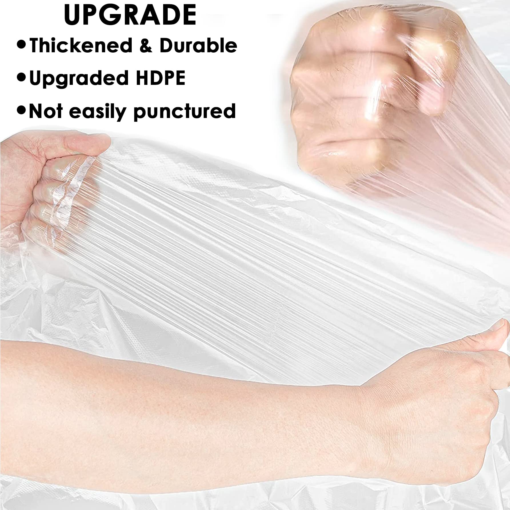 Lot de 10 sacs de bain en plastique portables résistants à la chaleur pour salon, maison et hôtel (120 x 260 cm) - Imperméable et facile à nettoyer
