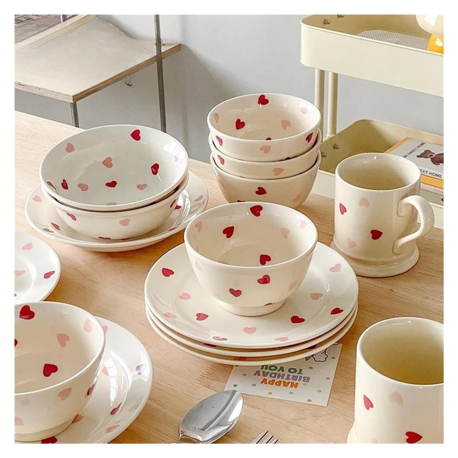 Assiette à dîner en céramique pour la maison (20,3 cm)