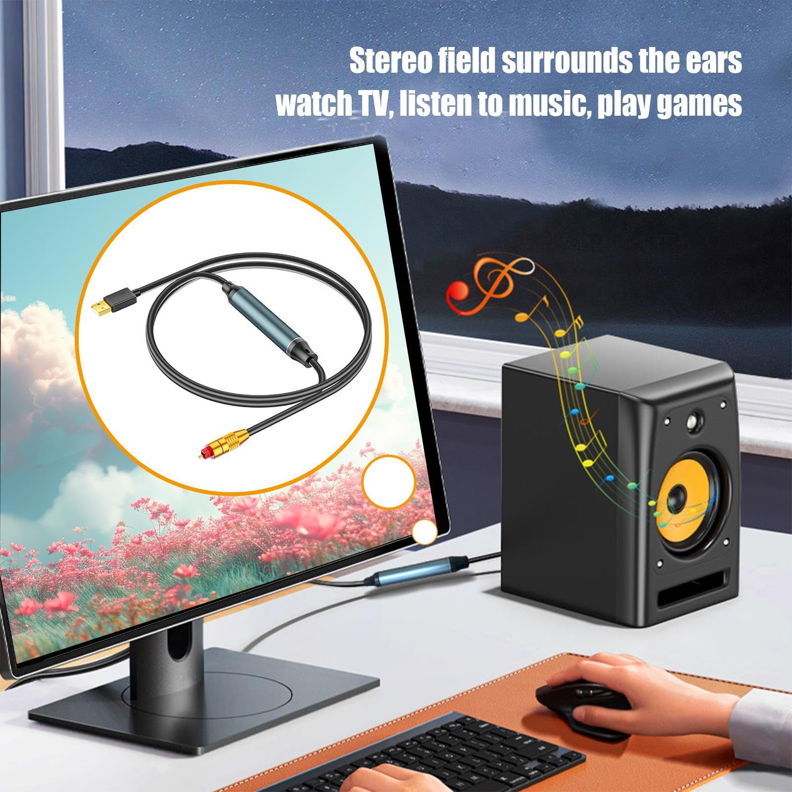 Trasmettitore USB Ottico Convertitore Ottico Portatile Per Uscita Audio