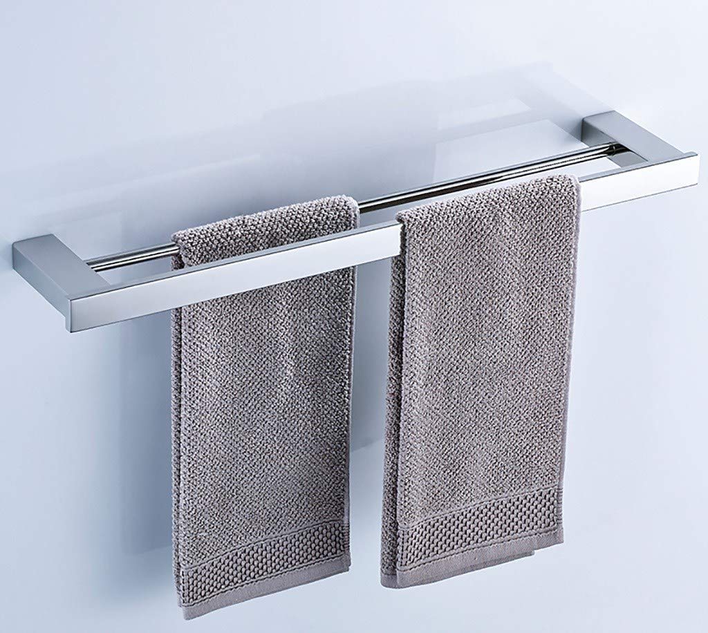 Porte-serviettes de salle de bain en acier inoxydable 304 finition luxe 50cm