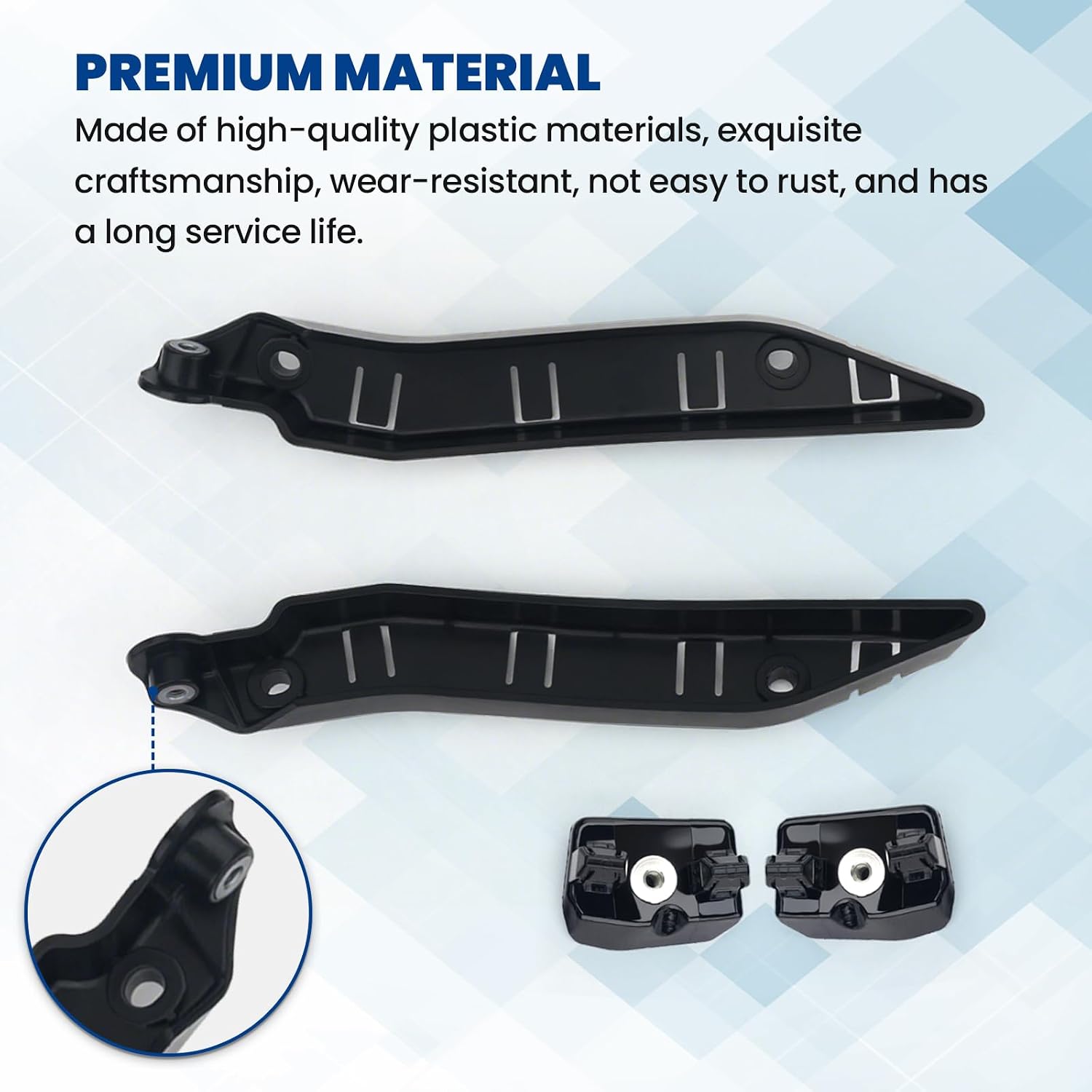 Front Bumper Fender Bracket Compatible with Tesla Model Y 2020 2021 2022 2023 2024 Left & Right 1493770-00-B 1493771-00-B 1493772-00-B 1493773-00-B