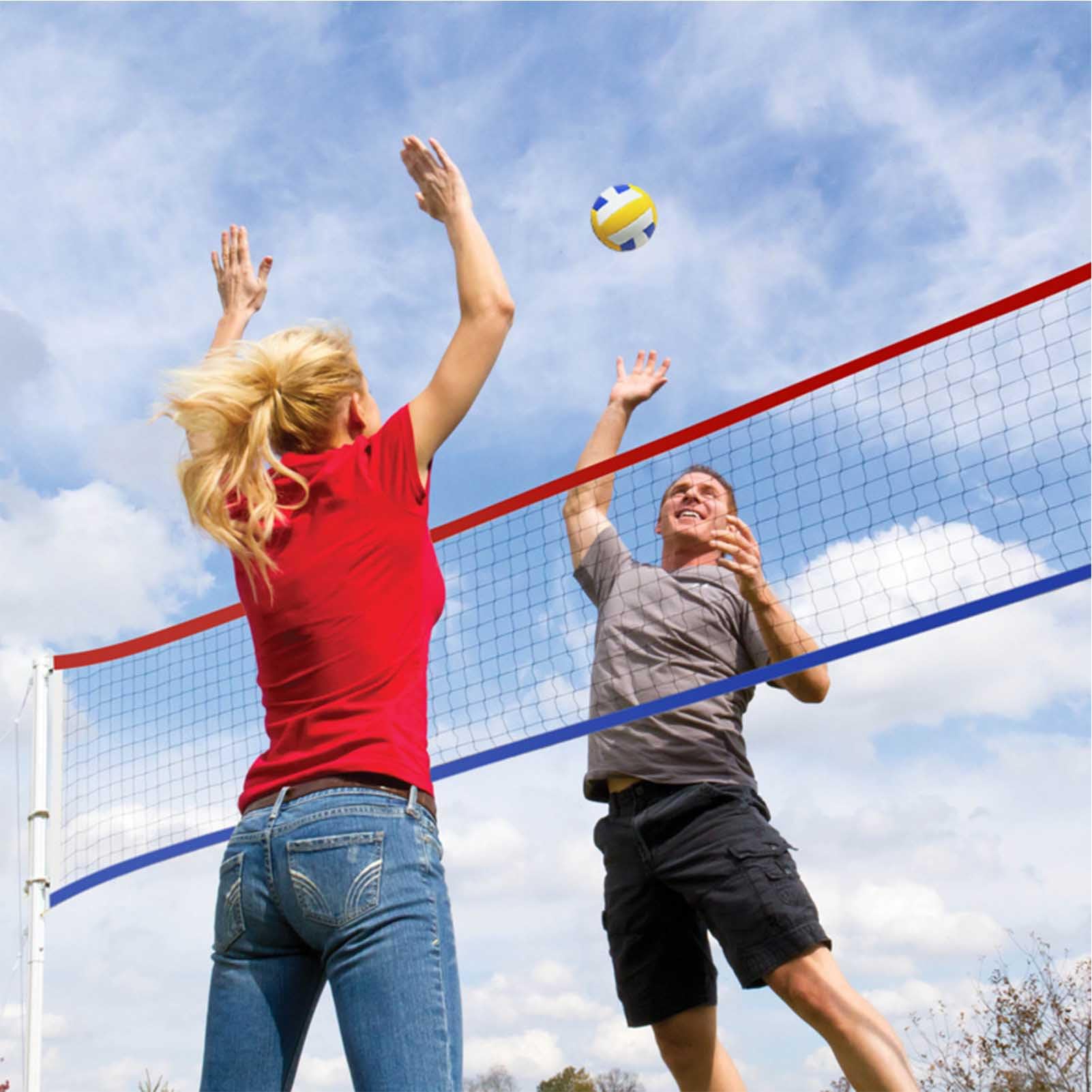Rete da pallavolo per esterni, 90 x 0,9 m, resistente rete in polietilene