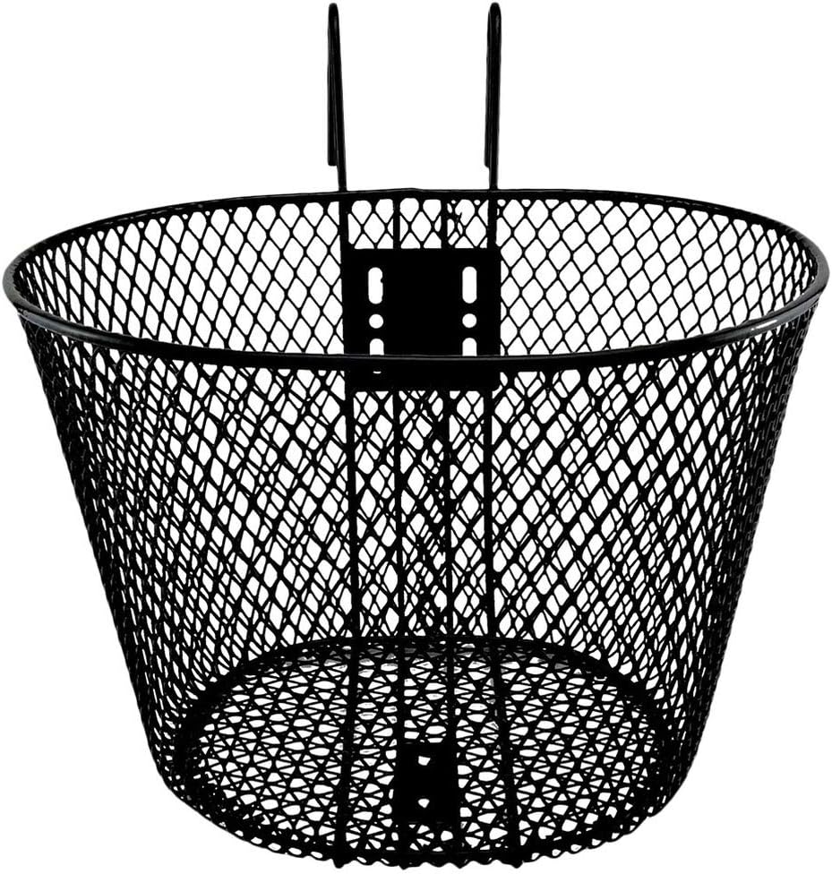 Wakauto Front Handlebar Bicycle Basket, 1Pc Basket Handlebar Bicycle Basket Bicycle Storage Basket Bicycle Basket Steel for Bicycle Bike Home Outdoor