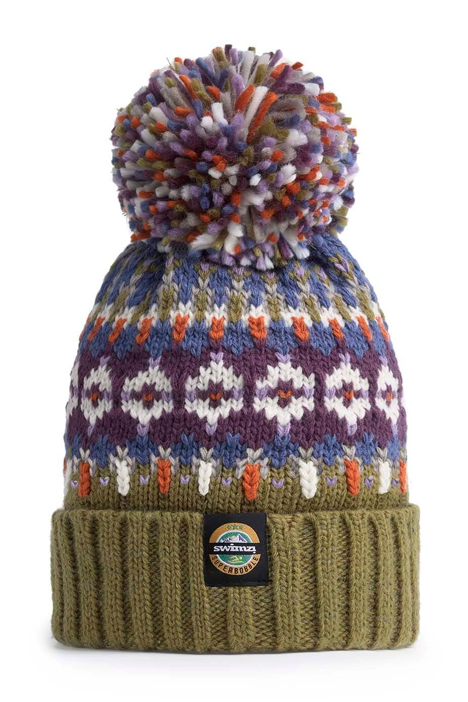 Tundra Fairisle Knit Reflective Super Bobble Hat -