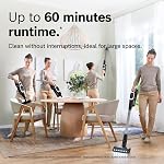 Bosch Unlimited 9 Cordless Stick Vacuum Cleaner - Up to 60 Min Battery, Multi-Surface, Vacuums Pet Hair, Hard Floors and Carpets, HEPA Filter, MicroClean Brush, 3 Accessories, White