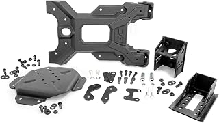 Rough Country Hinged HD Tire Carrier for Jeep Wrangler JK/Unlimited (2007-2018) - Eliminates Tailgate Stress & Weak Hinges, Fits up to 37" Spare Tire