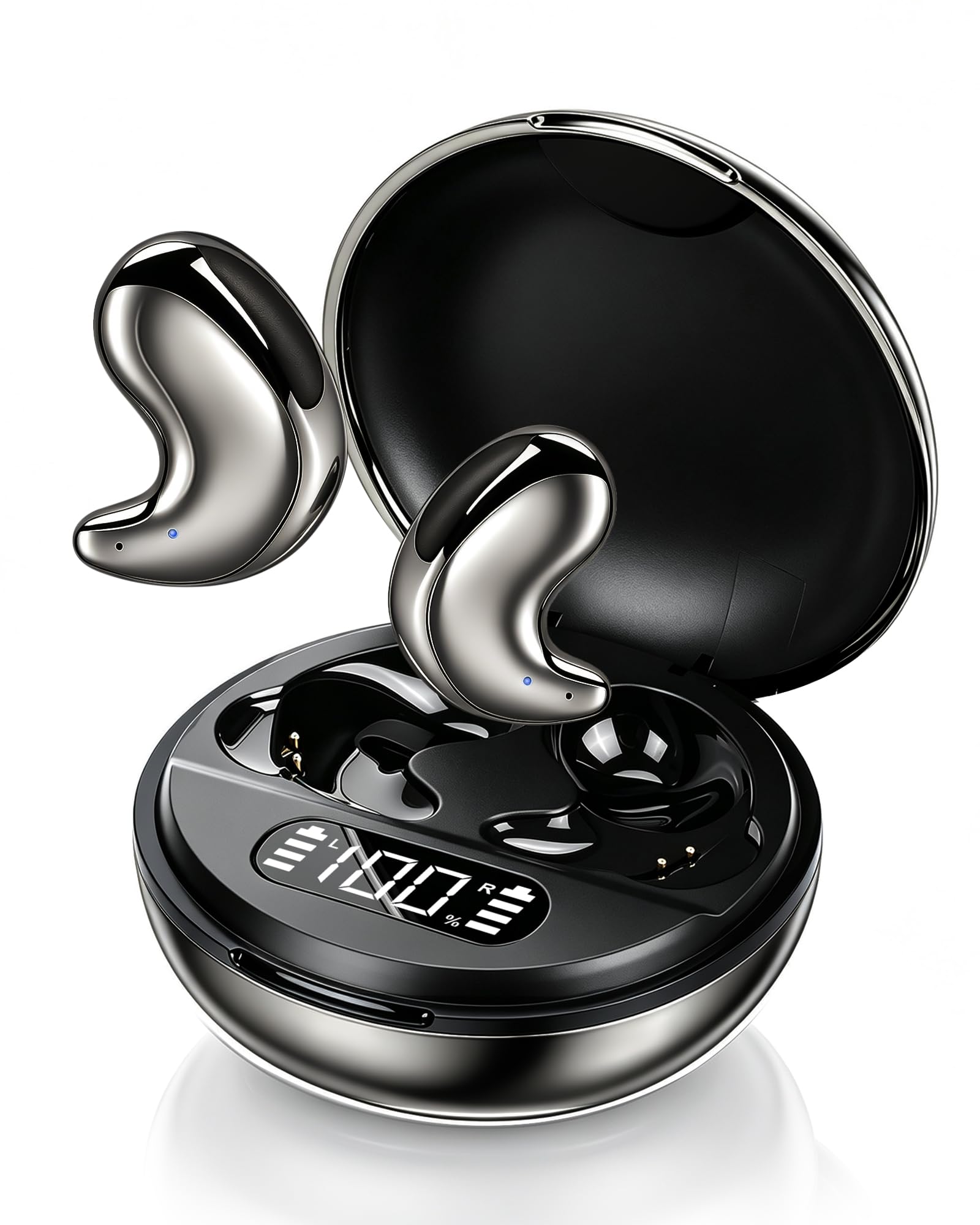 Flat Sleep Earbuds for Side Sleepers, Ultra-Thin Invisible Sleep Headphones