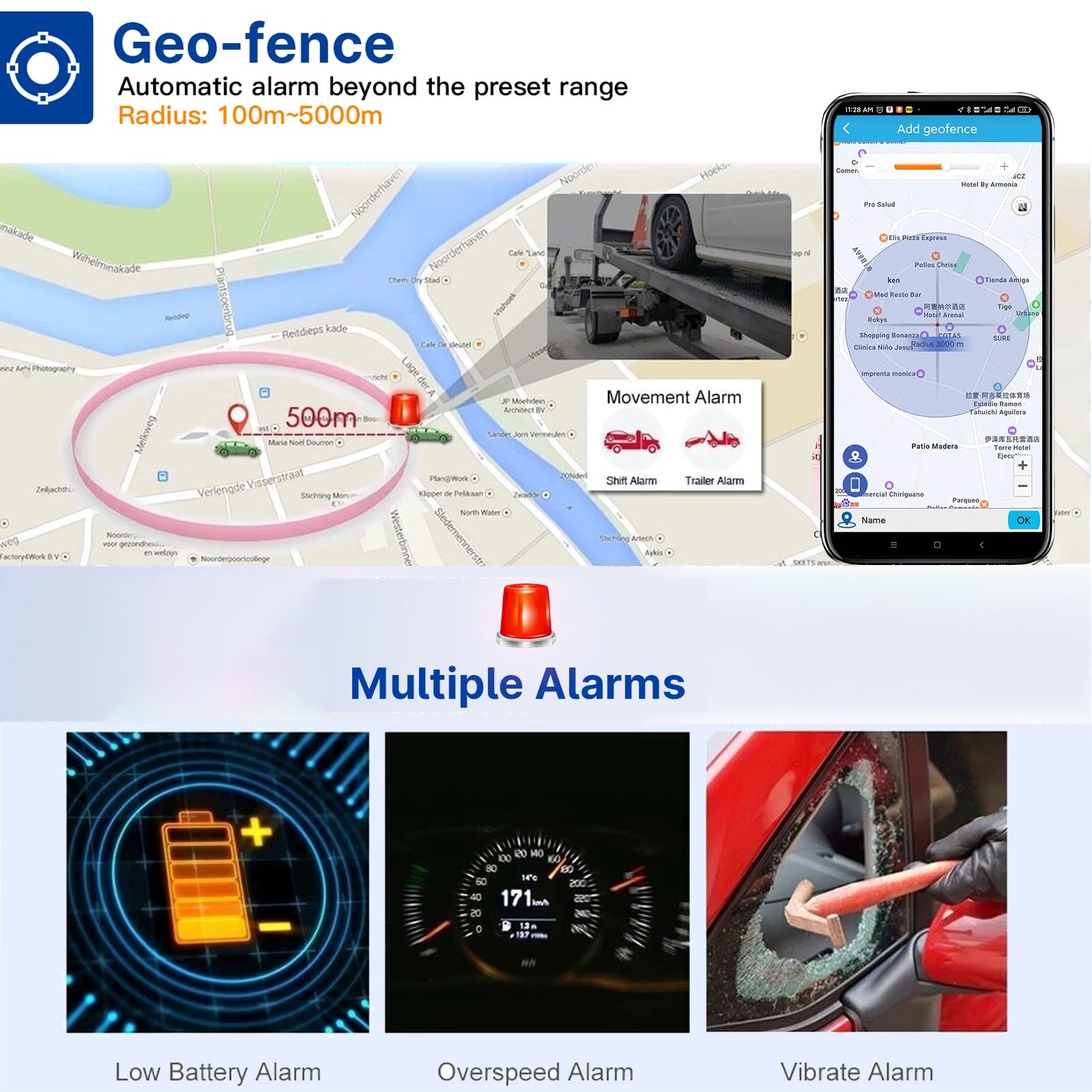 4G GPS Tracker per Auto Microfono Versione Aggiornata TK905 Localizzatore GPS con Magnetico Impermeabile​ Standby Fino a 240 Giorni Monitoraggio in Tempo Reale Batteria 20000 mAh Traiettoria storica