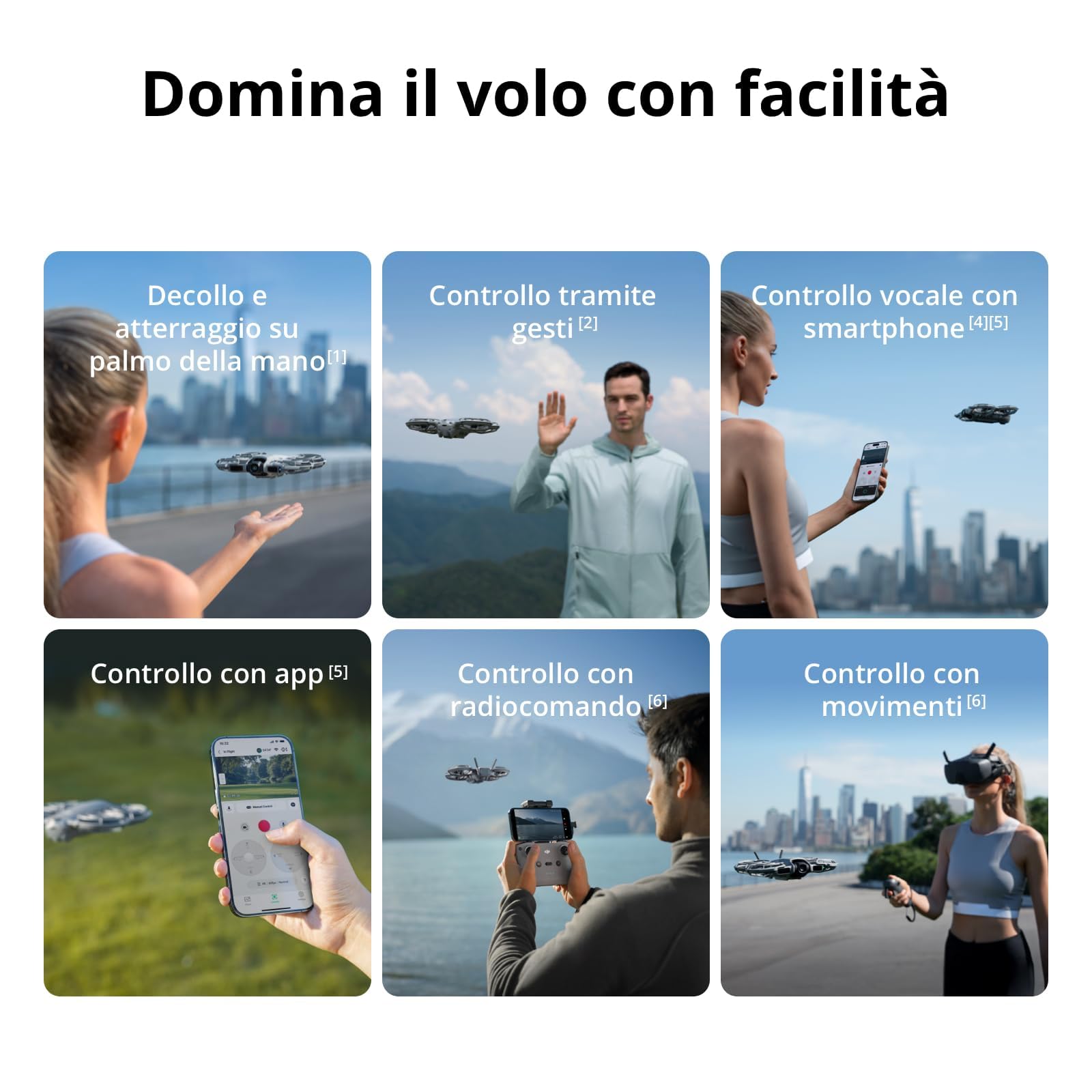 DJI Neo 2 Combo Fly More (drone singolo), drone 4K con fotocamera, decollo e atterraggio dal palmo, controllo con gesti (Neo 2 Combo)