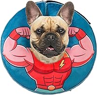 Vista 27 de BEAUTYZOO - Collar inflable suave para perros y gatos, alternativa a conos postoperatorios, con forma de donut, para evitar lamidos, color rosa