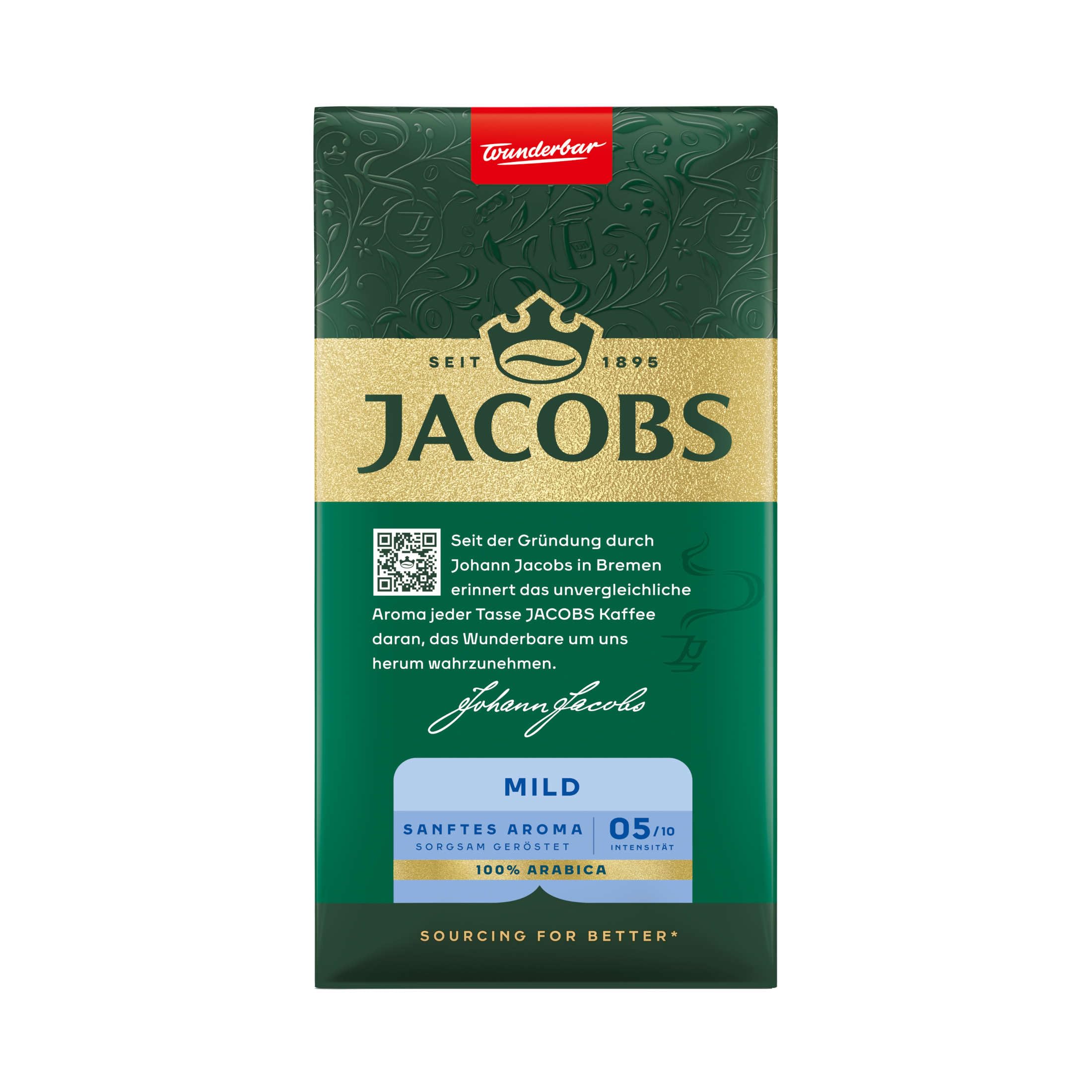 Jacobs Krönung Mild, 12er Pack Filterkaffee (12 x 500 g)