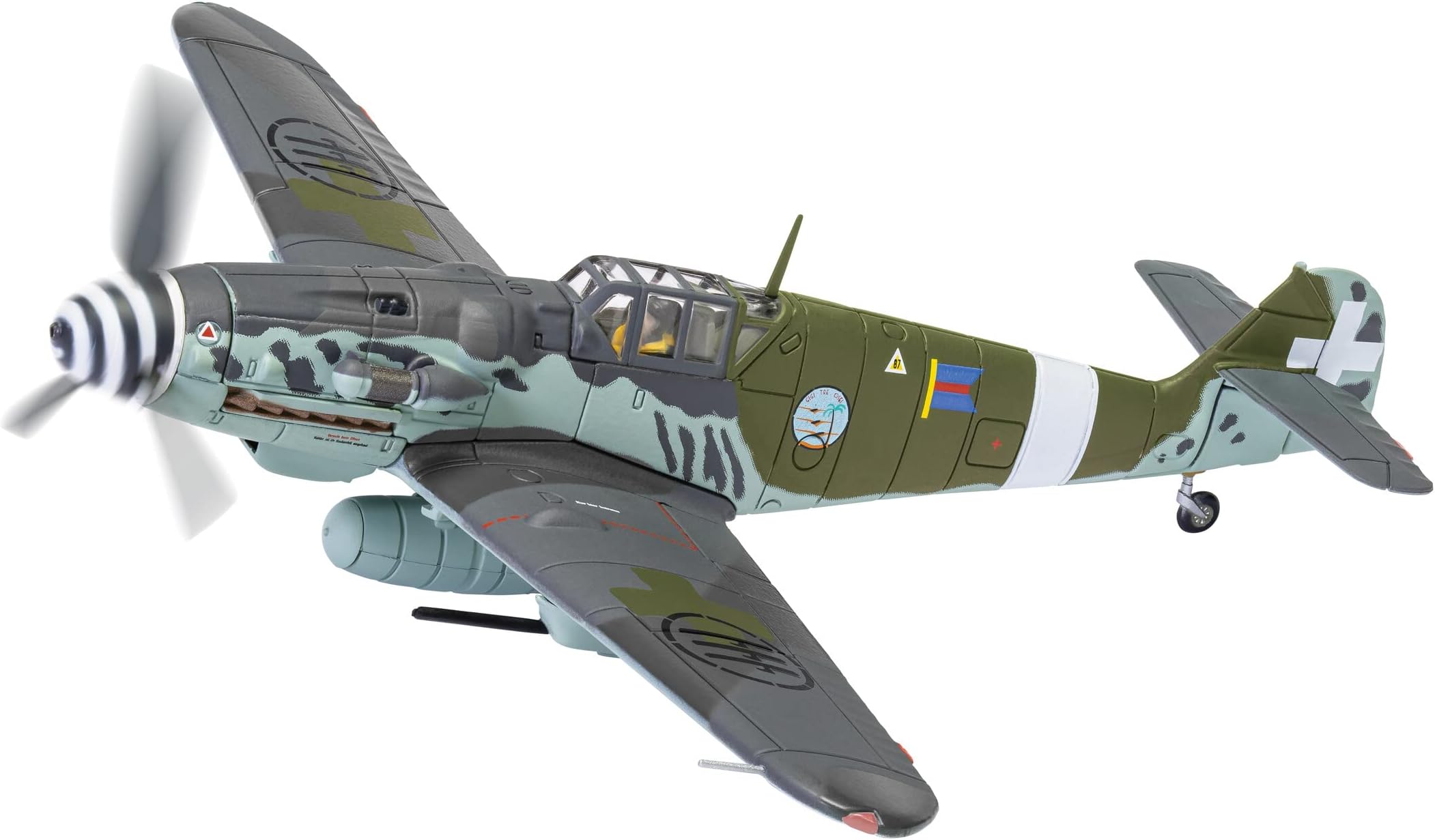 AA27112 Messerschmitt Me109G-6 (Trop) Model Airplane - Diecast Planes & Aircraft Models for Adults, Die Cast Aeroplane/Plane, Toy Airplanes - Gift for Young Aviation Fans, Birthday Gifts for Him