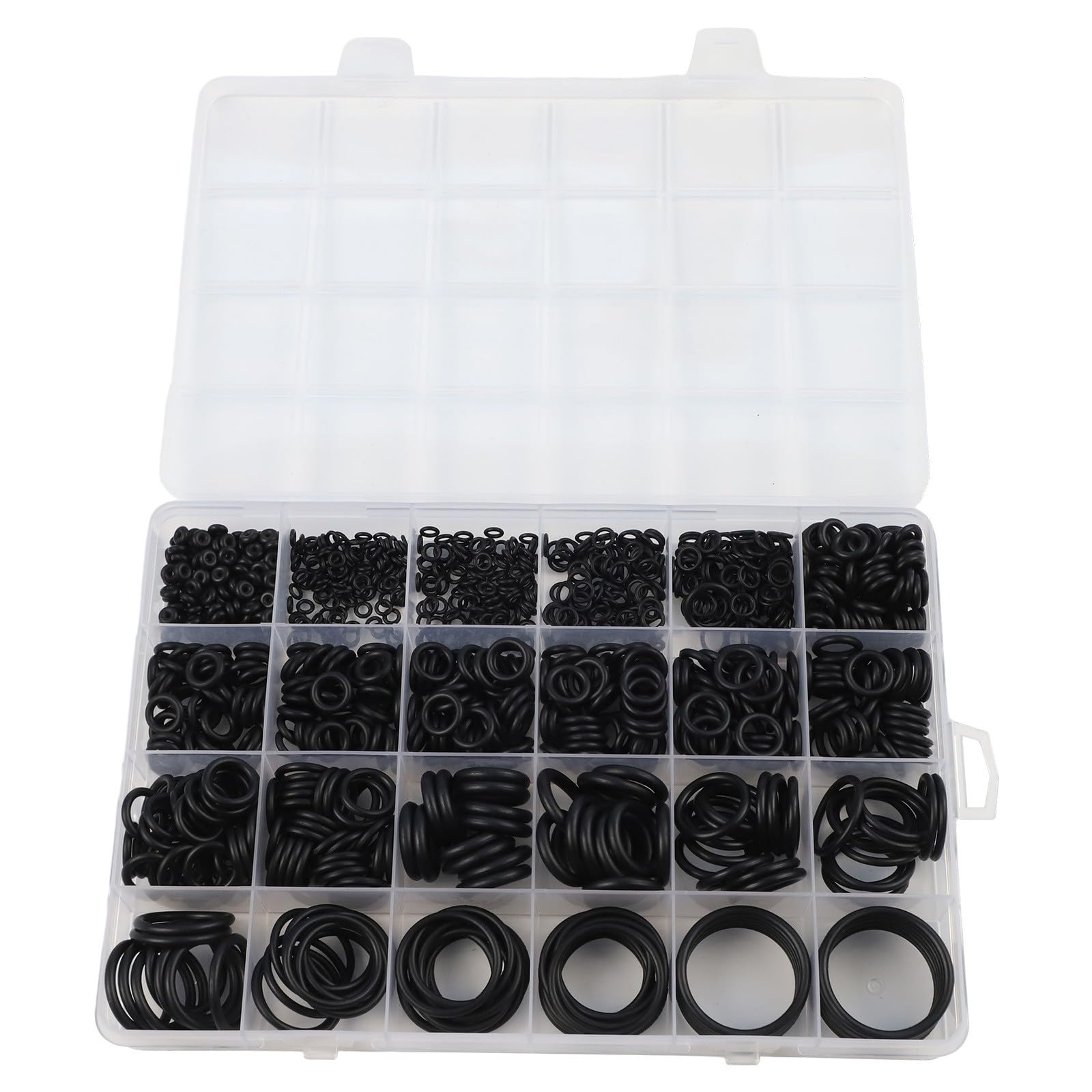 O-for Kit de juntas de anillo de 1020 piezas de juntas de nitrilo para reparación de fontanería de aire acondicionado de coche, con caja de almacenamiento y herramientas de gancho