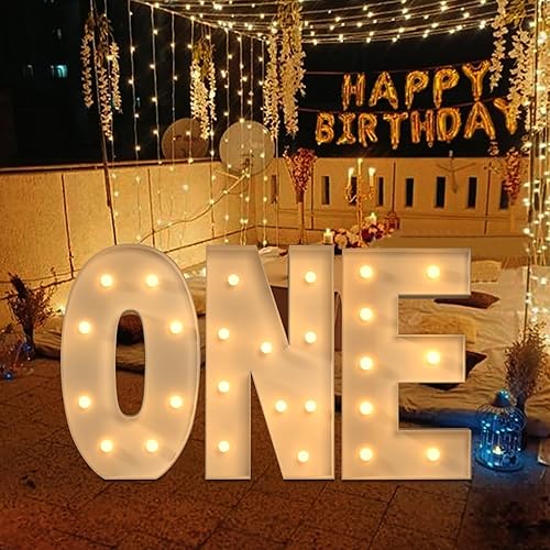 Miniatura 6 de Letras iluminadas de marquesina de 3 pies, letras N grandes de marquesina para decoraciones de fiestas, letras grandes de bebé para baby shower,