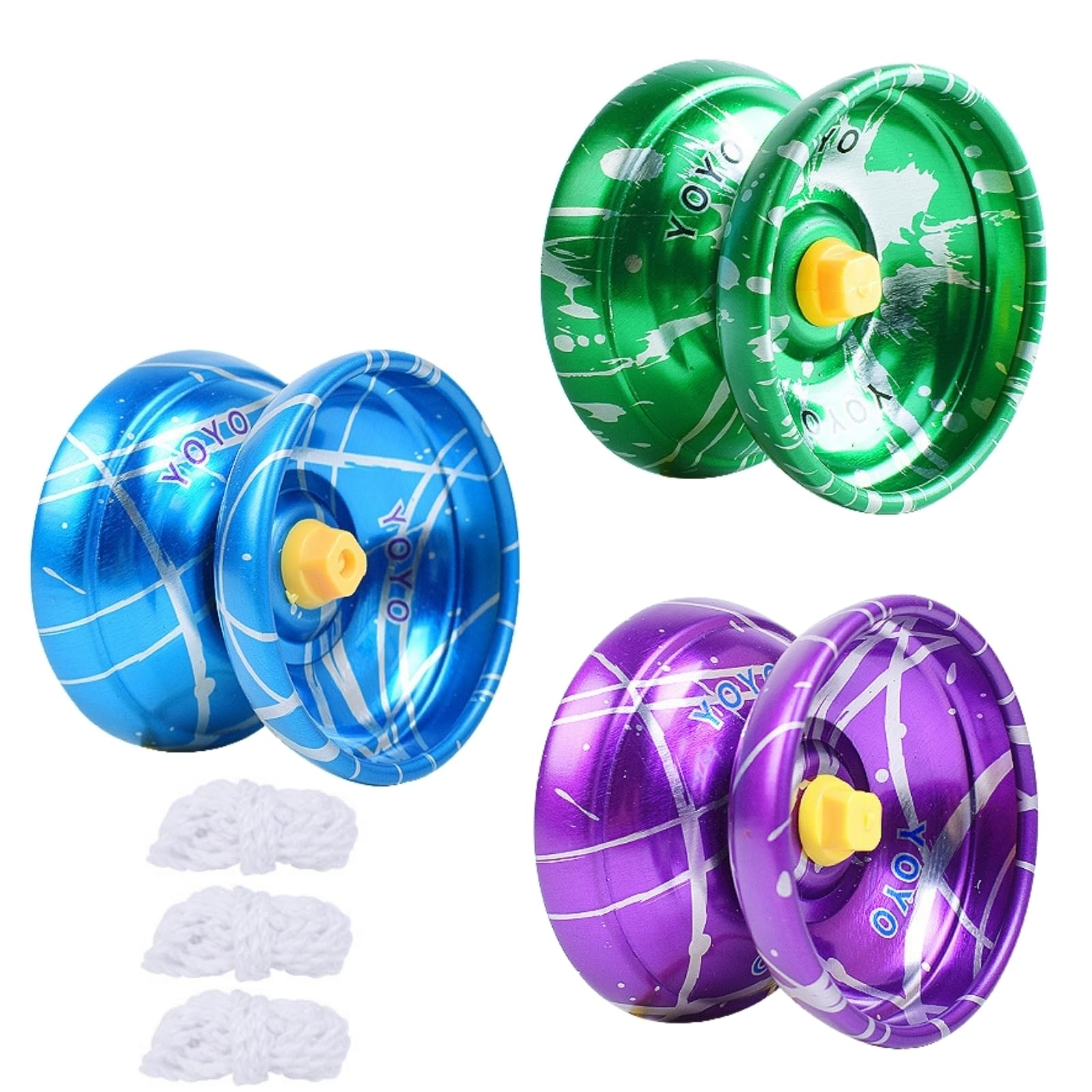 Professionelles Yo-Yo Aus Aluminiumlegierung – Nicht Reagierend, Mit Kugellager, Für Wettbewerbe & Training (schwarz/gold)