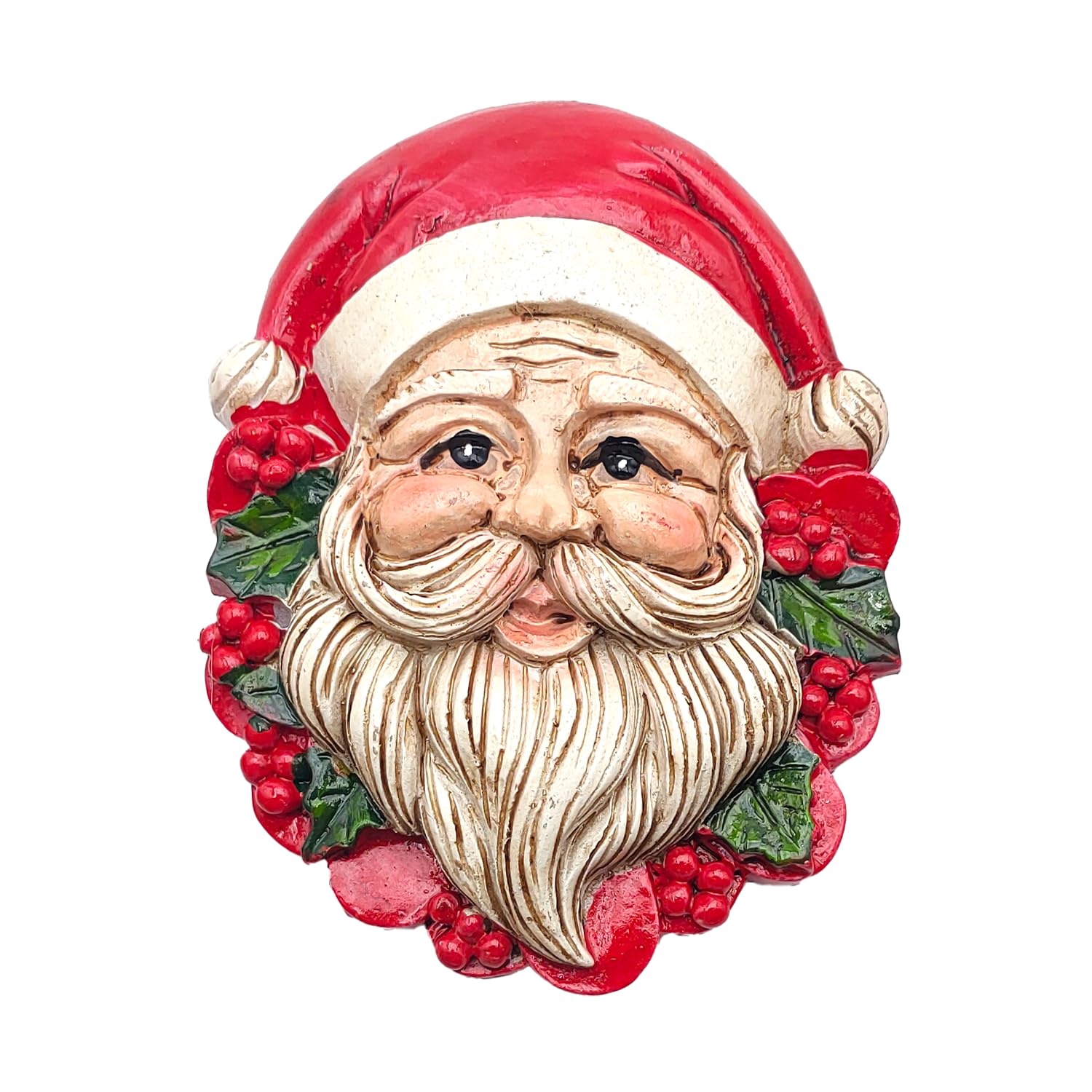 3D Fridge Magnet Santa Claus Christmas Decorative Magnet Perfect for Kitchen, Magnetic Whiteboard or Office, Gift Idea and Christmas Decoration (MOD 2)
