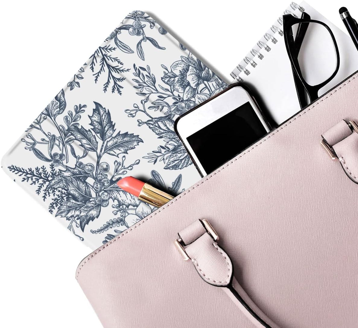 MAYCARI Slim Case for iPad A16 11 inch 2025 with Pencil Holder, Original Aesthetic Blooming Flowers Soft TPU Back Protective Cover Shell for iPad 10th Generation, Auto Sleep/Wake Slim Shell