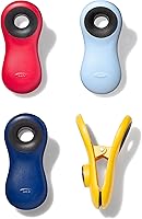 OXO Magnetic All-Purpose Clips: Secure Bag Sealers, Note Holders with Non-Slip Grip & Strong Magnets