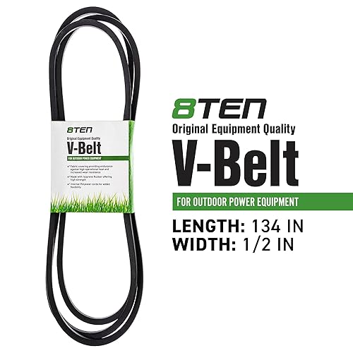 Miniatura 4 de 8TEN Kit de correa de cubierta para Cub Cadet RZT 50 Troy Bilt Mustang XP MTD ZT-22 942-04053C 954-04044A 50 pulgadas