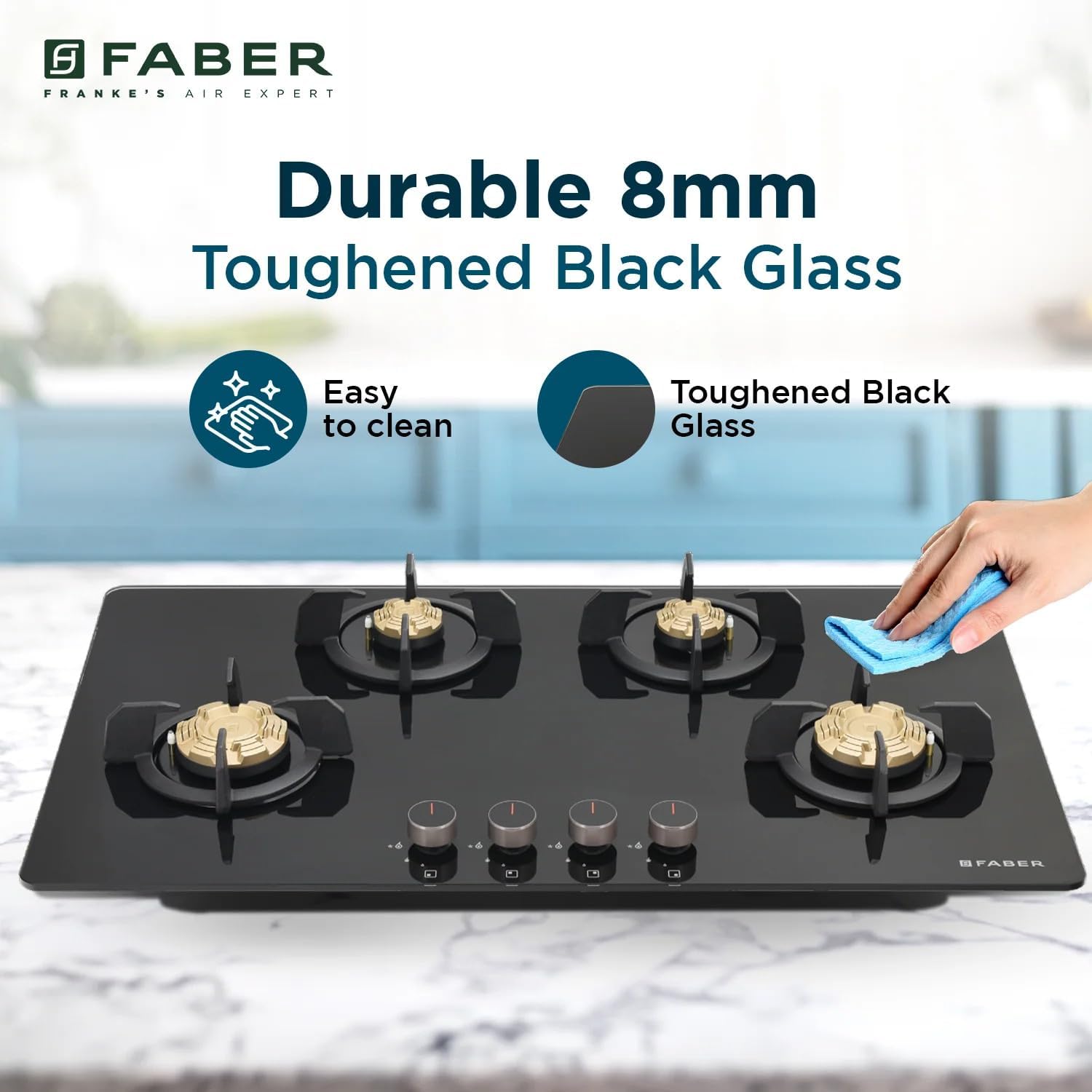 Faber HOB PRIME 90cm Gas Hob - Auto-Ignition -8 Faber HOB PRIME 90cm Gas Hob - Auto-Ignition -8