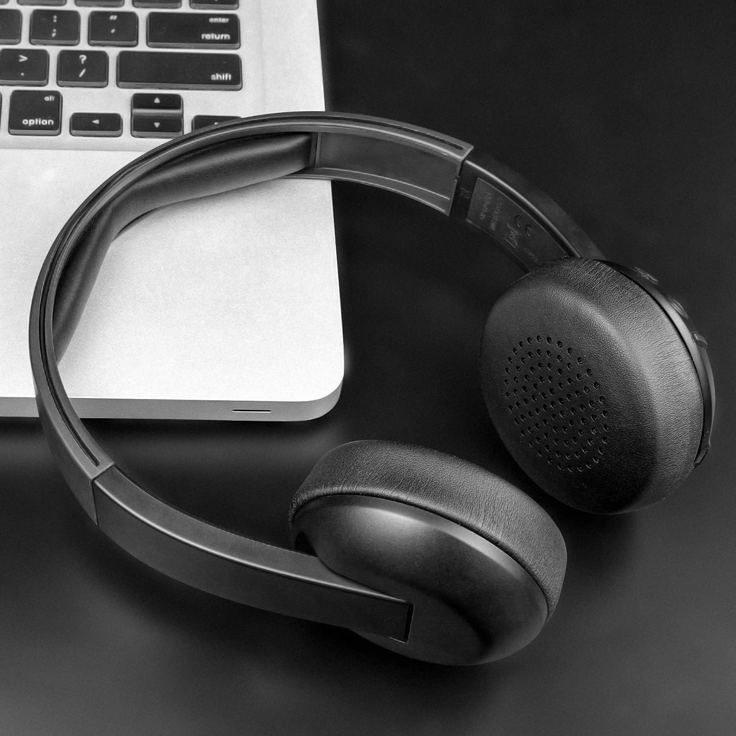 SOULWIT Earpads Replacement for Skullcandy Uproar Wired/Wireless Bluetooth On-Ear Headphones, Ear Pads Cushions with Softer Leather, Noise Isolation Foam - Black