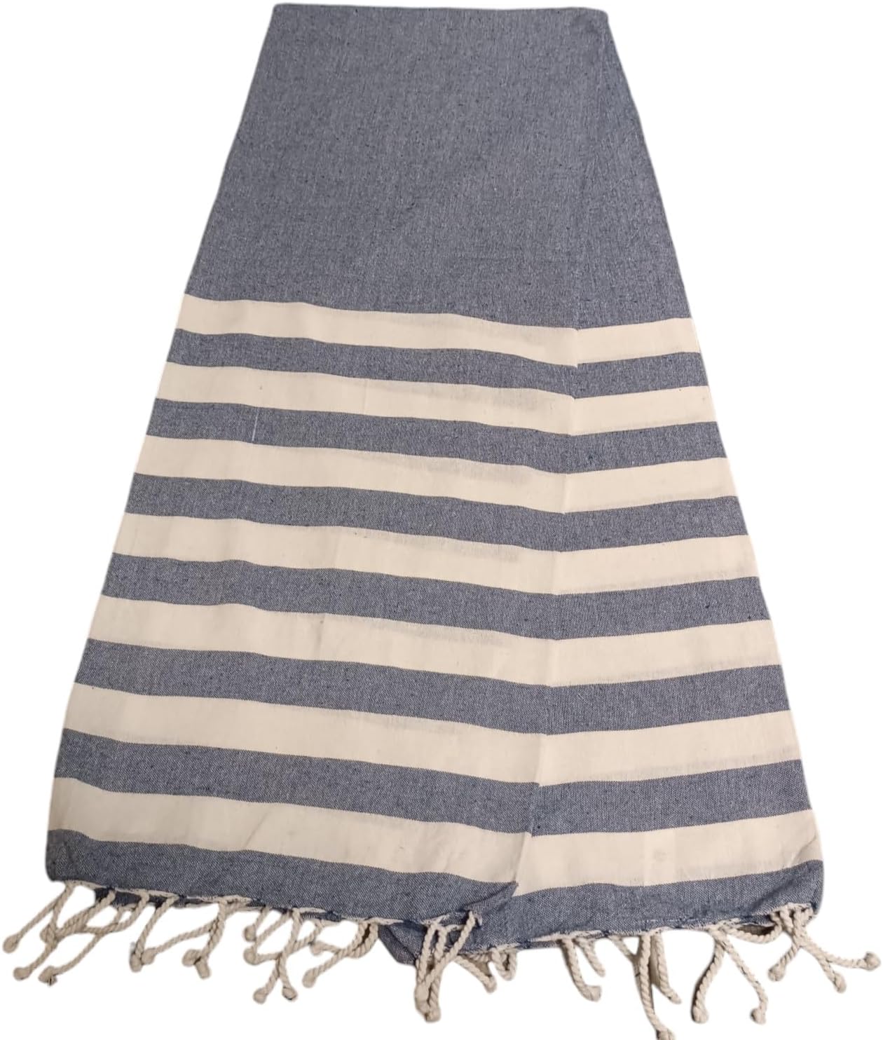 Serviette de plage éponge velours Jacquard Lagao 90x170 400g/m² - Bleu