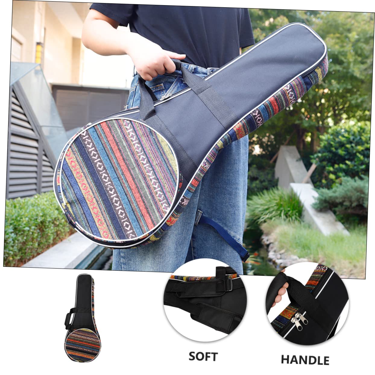 Paquet de Voyage Paquet à Dos Renforcé pour Mandoline Style National