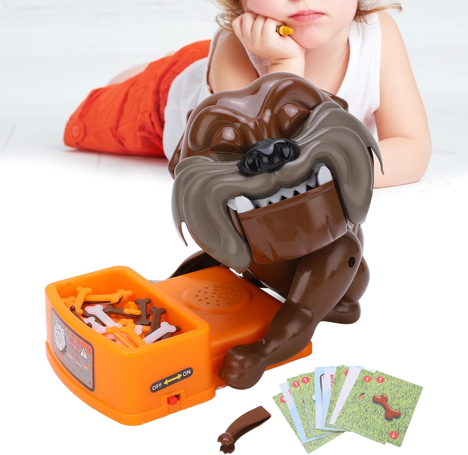 Dog Bite Finger Toy Dogs Tricky Toy Bone Stealing Tabletop Game Parent Child Interaction Age 5+