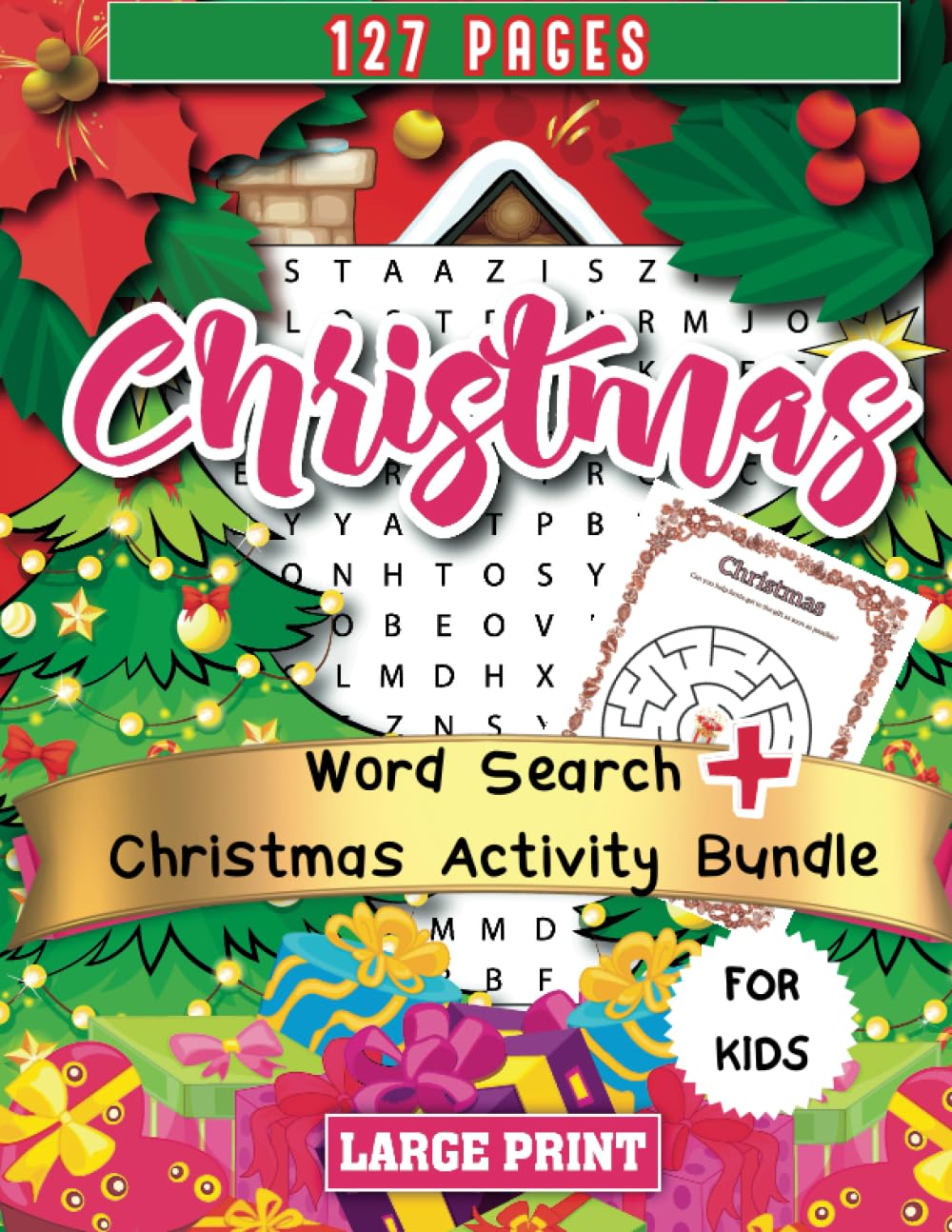 Christmas word search + activity bundle: For kids