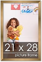 Vista 116 de Poster Palooza Marco de madera de bronce dorado de 26 x 34 pulgadas, acrílico UV, respaldo de tablero de espuma y accesorios para colgar incluidos