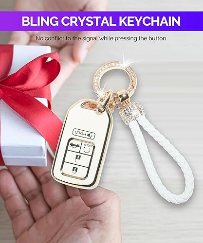 Miniatura 6 de RACOONA Funda para llave de automóvil, funda para llaves de automóvil, carcasa con llavero, protección para llave de automóvil, protector de llave