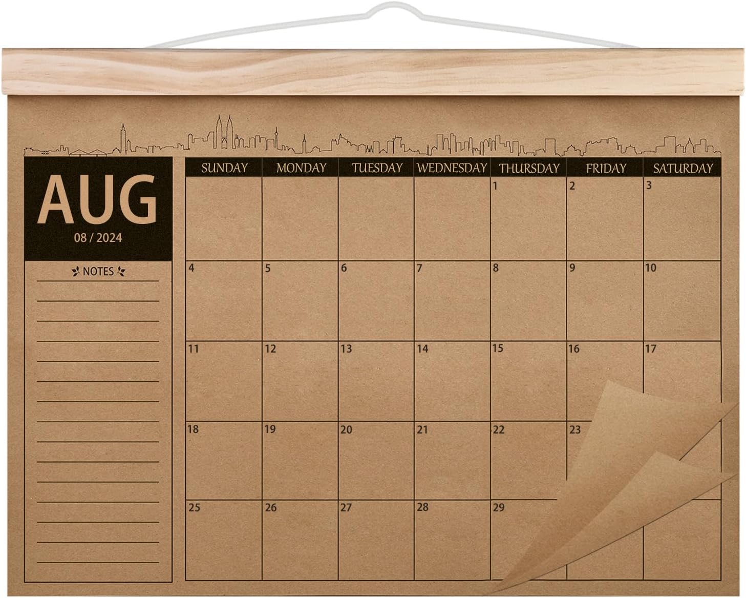 Calendar 2024-2025 - Wall Calendar from Apr 2024 to Sep 2025, 18 Monthly Calendar 11.5 x 8.5 Thick Kraft Paper Desk Calendar Planner for Home or