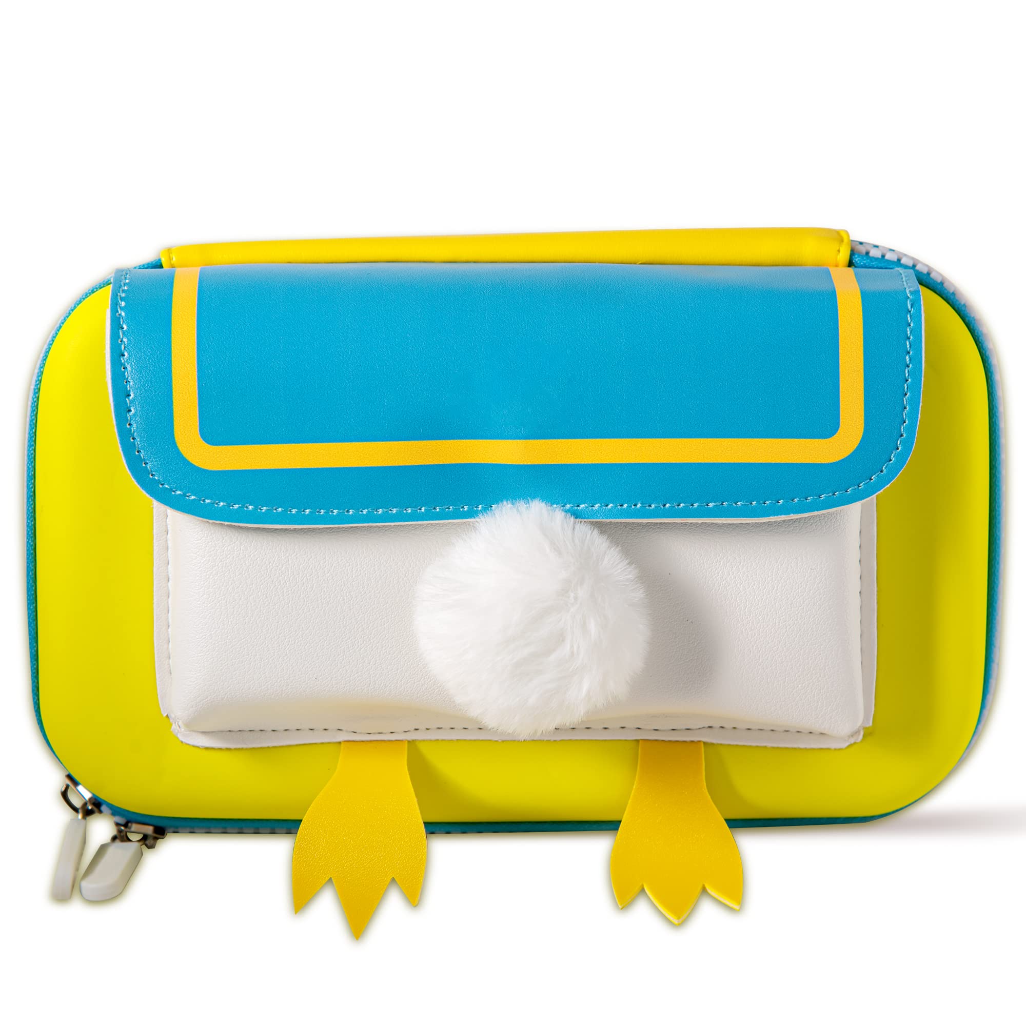 Photo 1 of *** 2 QTY *** Golcellia Large Cute Capacity Pencil Case Pouch Bag Buckle Organizer and Zippered Compartment Adjustable Detachable Shoulder Strap Suitable Girls Boys College Students Adults School Supplies(Yellow?