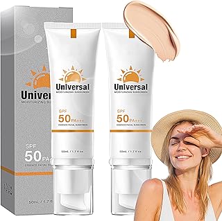 Protector solar tintado para rostro SPF 50, h...
